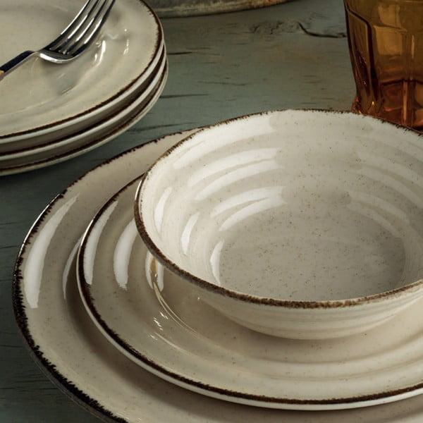 24dílná sada béžového porcelánového nádobí Kütahya Porselen Basis-image-1