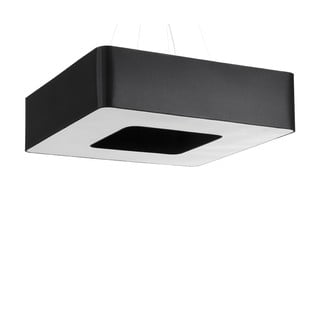 Černé závěsné svítidlo se skleněno-textilním stínidlem Piano – Nice Lamps