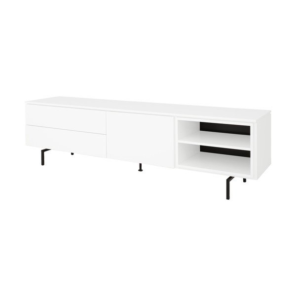 Bílá nízká komoda 210x57 cm Plain – Tenzo-image-2