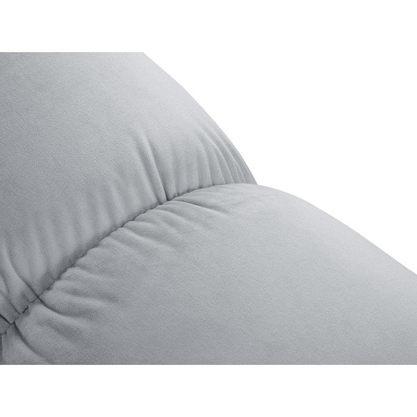 Světle modrá sametová podnožka Bellis – Micadoni Home-image-1