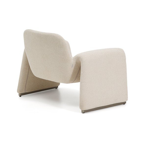 Béžové žinylkové křeslo Melvia – Kave Home-image-4