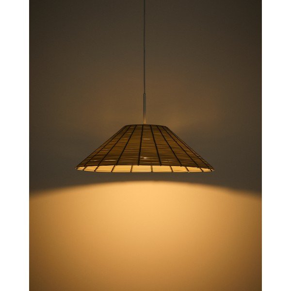 Béžové stínidlo z umělého ratanu ø 50 cm Saranella – Kave Home-image-2