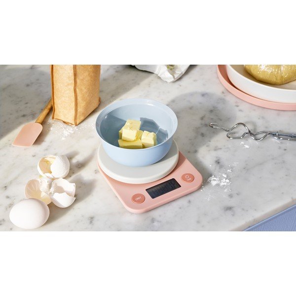 Bílá plastová digitální kuchyňská váha Foodie – RIG-TIG-image-2