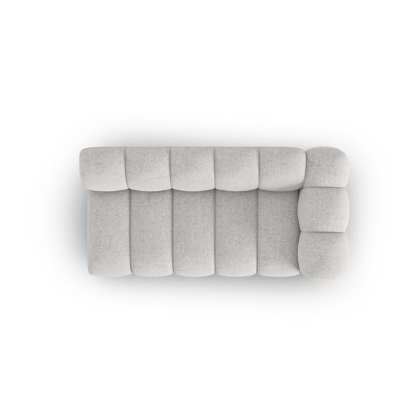 Světle šedý modul pohovky (pravý roh) Lupine – Micadoni Home-image-3