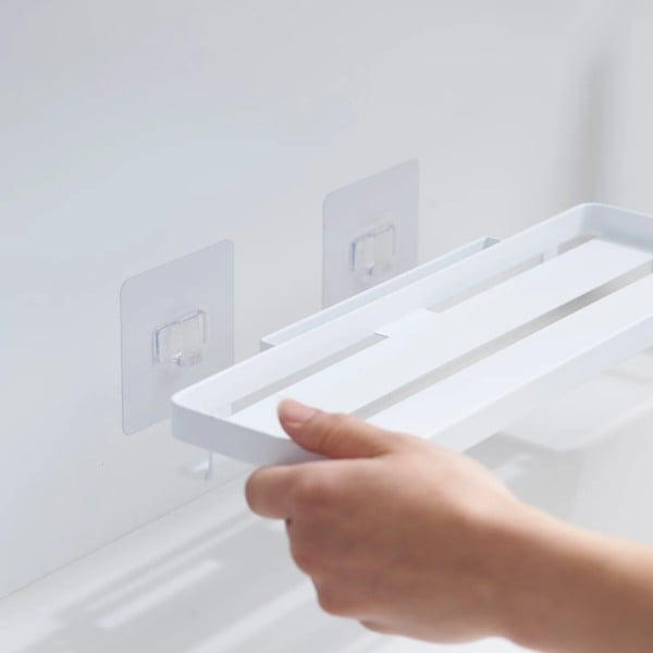 Matně bílá ocelová koupelnová polička bez vrtání Film Hook – YAMAZAKI-image-3