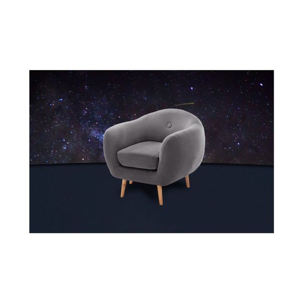 Tmavě šedé křeslo Scandi by Stella Cadente Maison-image-3