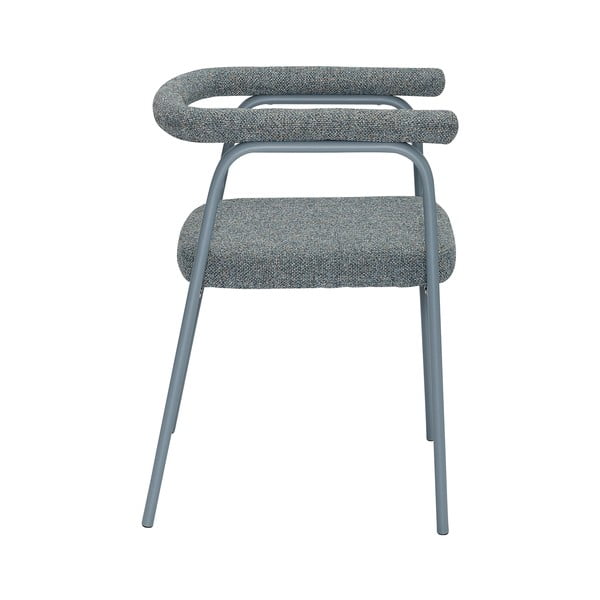 Šedá čalouněná jídelní křesla v sadě 2 ks s područkami Ecto – Hübsch-image-2