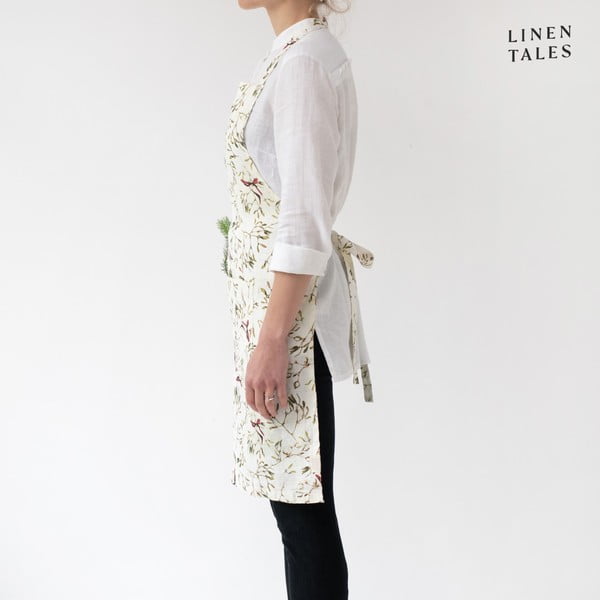 Lněná zástěra s vánočním motivem – Linen Tales-image-1