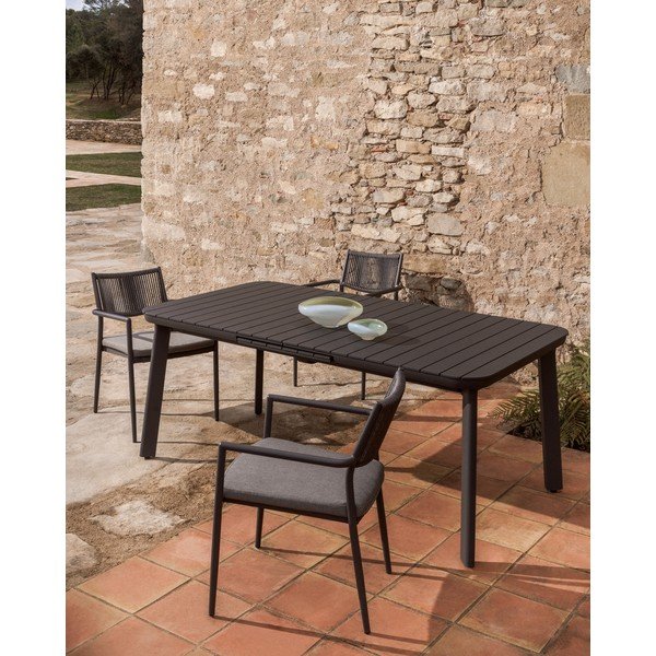 Kovový zahradní jídelní stůl 100x220 cm Izola – Kave Home-image-1