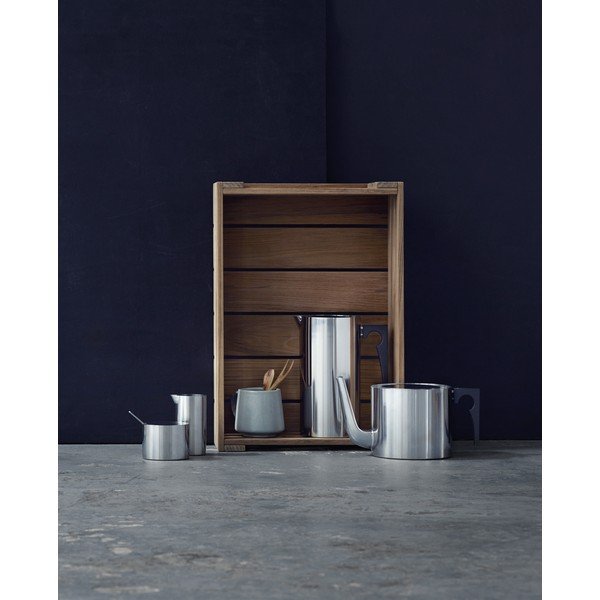 Konvice na čaj z nerezové oceli ve stříbrné barvě 1,25 l Arne Jacobsen – Stelton-image-2