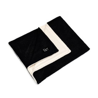 Černá dětská pletená deka ESECO Winter, 80 x 100 cm