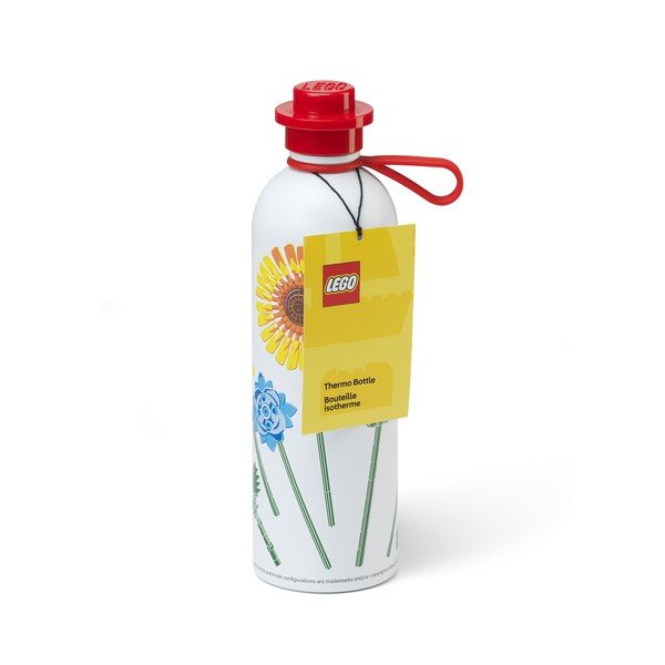 Červená/bílá kovová dětská termoska 560 ml Botanicals – LEGO®-image-1