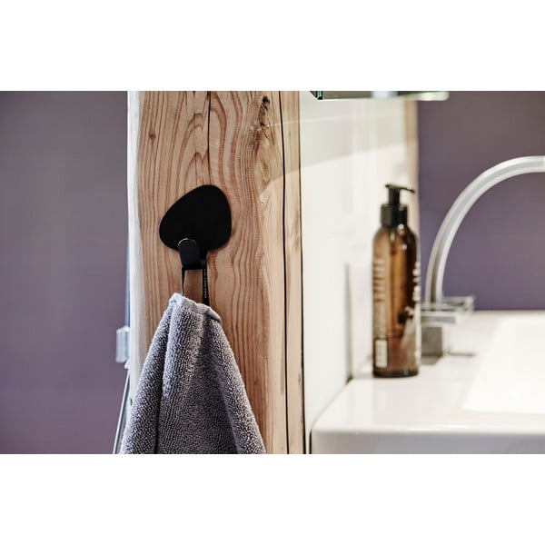 Černé ocelové háčky v sadě 2 ks Curve M Nupo – LIND DNA-image-1