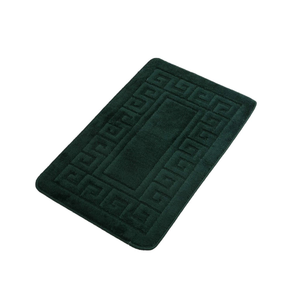 Tmavě zelená koupelnová předložka 60x100 cm Ethnic – Foutastic
