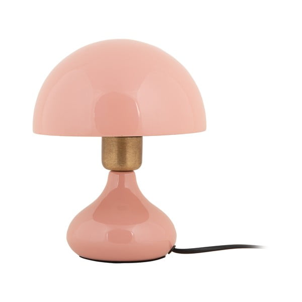 Růžová stolní lampa s kovovým stínidlem (výška 23 cm) Binc – Leitmotiv
