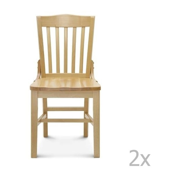 Sada 2 dřevěných židlí Fameg Hrok