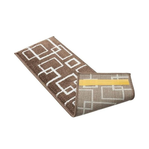 Hnědé nášlapy na schody v sadě 13 ks 22x73 cm Geometric – Mila Home