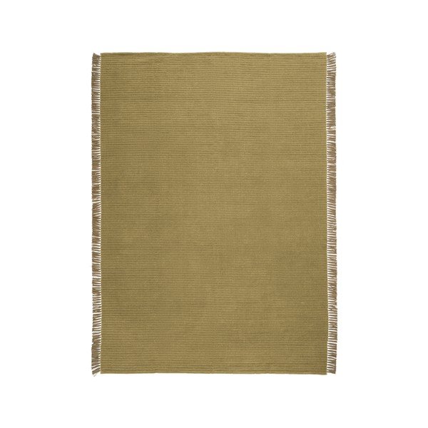 Zelený ručně tkaný běhoun s příměsí bavlny 80x150 cm Channa – Jotex