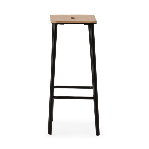 Černé barové stoličky v sadě 2 ks (výška sedáku 65 cm) Abba – Marckeric-image-2