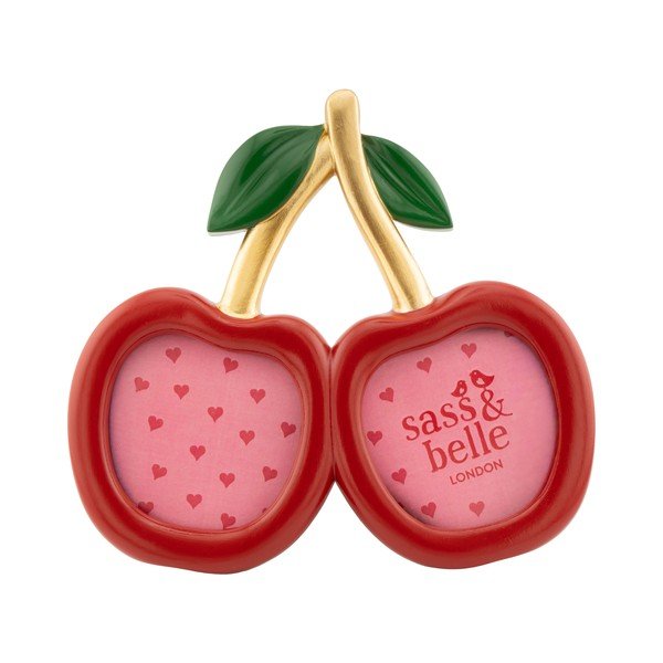 Červený polyresinový stojací rámeček 17,5x15,5 cm Cherry – Sass & Belle