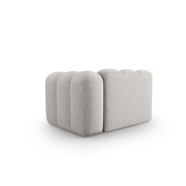 Světle šedý modul pohovky (pravý roh) Lupine – Micadoni Home-image-4