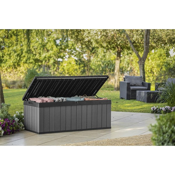 Šedý zahradní úložný box Darwin – Keter-image-2