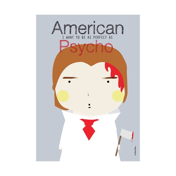 Plakát NiñaSilla American Psycho, 21 x 42 cm