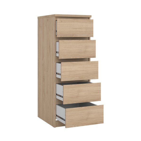 Komoda v dekoru dubu v přírodní barvě 40x111x50 cm Naia – Tvilum-image-4