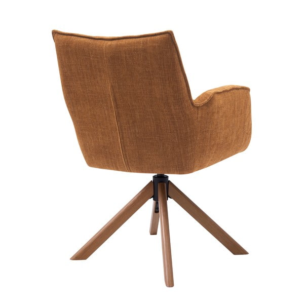 Oranžová čalouněná jídelní křesla v sadě 2 ks Marilla – Unique Furniture-image-4