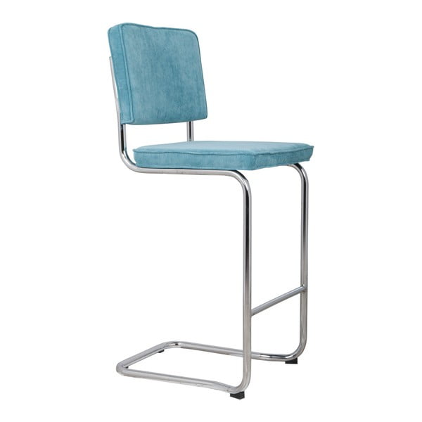 Modrá barová židle 113 cm Ridge Rib – Zuiver