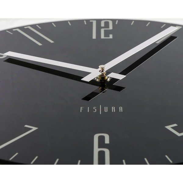 Hodiny Fisura Slim Black, ⌀ 35 cm-image-1