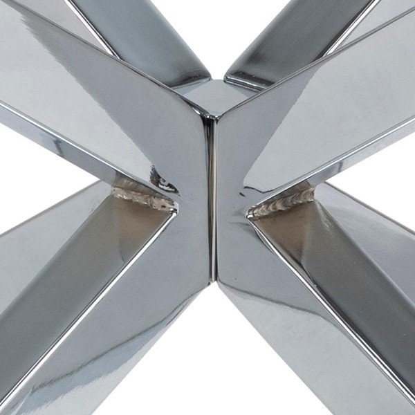 Kulatý konferenční stolek ve stříbrné barvě ø 82 cm Heaven - Actona-image-3