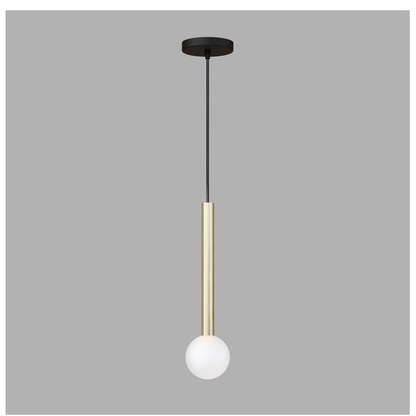 Závěsné svítidlo ve zlaté barvě se skleněným stínidlem ø 15 cm Candle – Squid Lighting