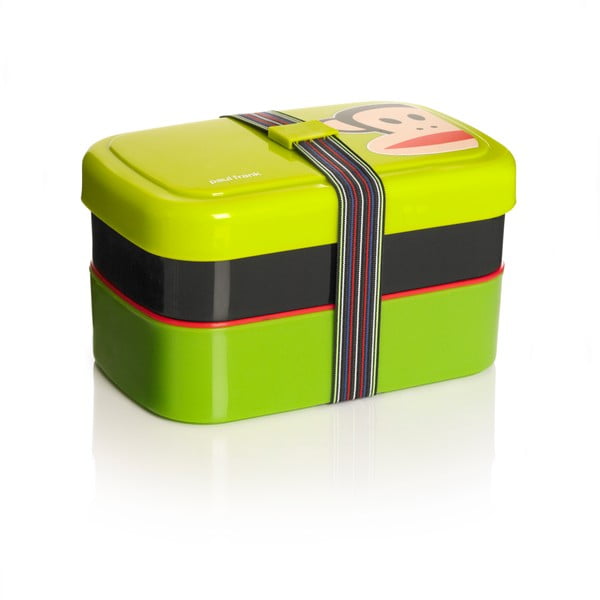 Dvoupatrový svačinový box LEGO® Paul Frank, zelený