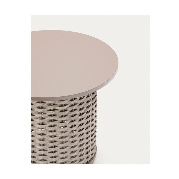 Kovový kulatý zahradní stolek ø 50 cm Sedalis – Kave Home-image-4