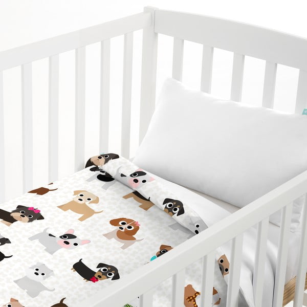 Dětské bavlněné povlečení na peřinu a polštář Mr. Fox Dogs, 100 x 120 cm-image-2