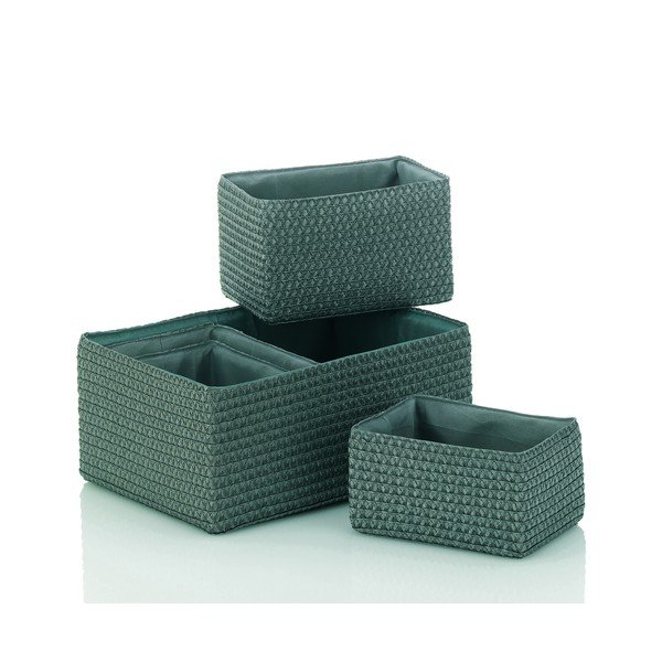 Šedý koupelnový organizér Kela Basket, 22 x 16 x 14 cm