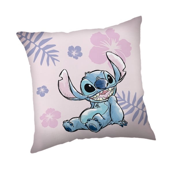 Fleecový dětský polštářek 40x40 cm Lilo a Stitch "Pink" – Jerry Fabrics