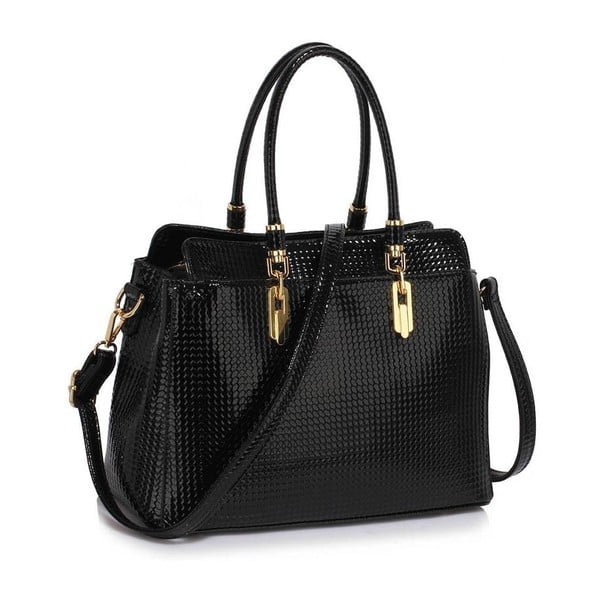 Černá kabelka z eko kůže L&S Bags Priscilla