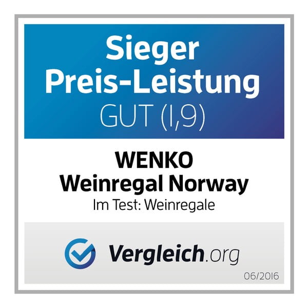 Stojan 12 lahví vín z ořechového dřeva Wenko Norway-image-1