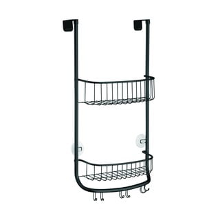 Černý závěsný koupelnový organizér iDesign Forma, 30 x 65 cm