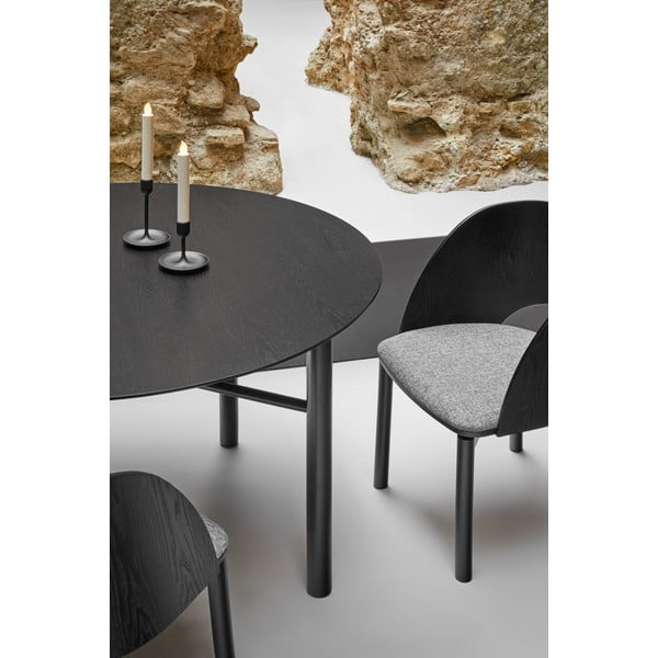 Černý kulatý jídelní stůl Teulat Junco, ø 120 cm-image-2
