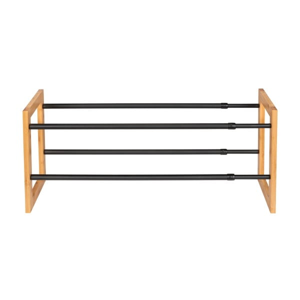 Kovový teleskopický stojan na boty v černo-přírodní barvě Ecori – Wenko-image-3