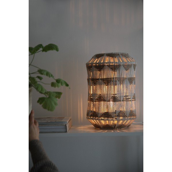 Stolní lampa v přírodní barvě se stínidlem z textilu a juty (výška 35 cm) Ano – Markslöjd-image-1