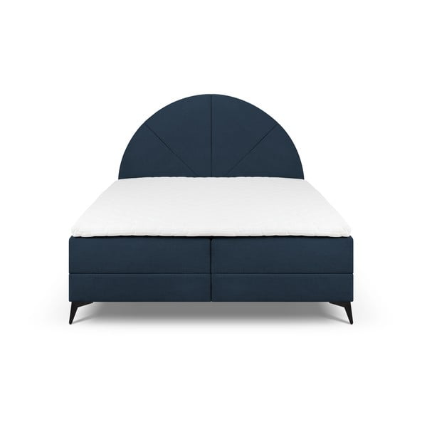 Tmavě modrá boxspring postel s úložným prostorem 180x200 cm Sunset – Cosmopolitan Design-image-2