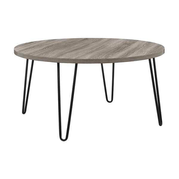 Hnědošedý odkládací stolek Støraa Owen, ø 90 cm-image-2