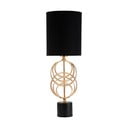 Stolní lampa s textilním stínidlem v černo-zlaté barvě (výška 58,5 cm) Circly – Mauro Ferretti