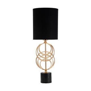 Černá stolní lampa Mauro Ferretti Circly, výška 58,5 cm