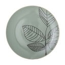 Zelený keramický mělký talíř Bloomingville Rio, ⌀ 22 cm