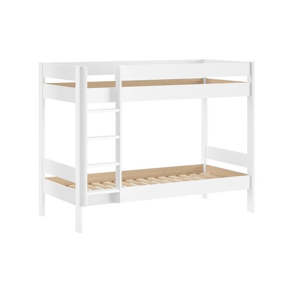 Bílá patrová dětská postel s roštem 90x200 cm Primo – Vipack